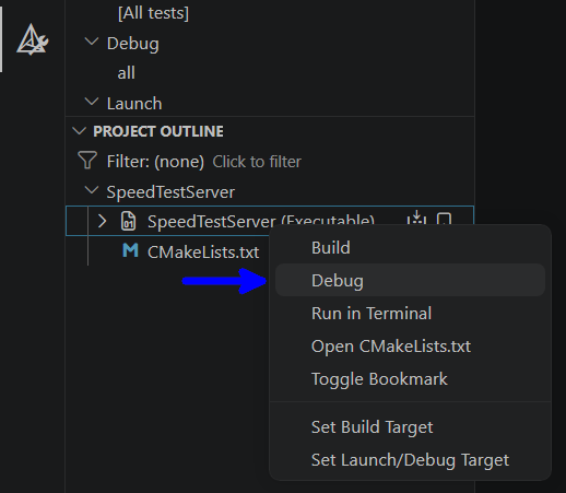 emNet VSCode CMake Target Debug.png