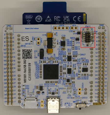ST NUCLEO-WB0 connector.JPG