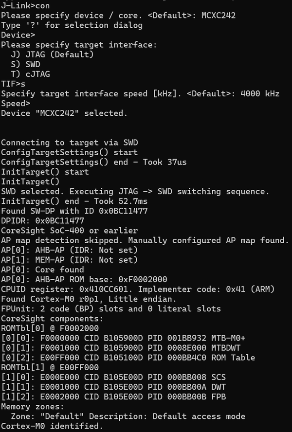 NXP FRDM-MCXC242 - SEGGER Knowledge Base