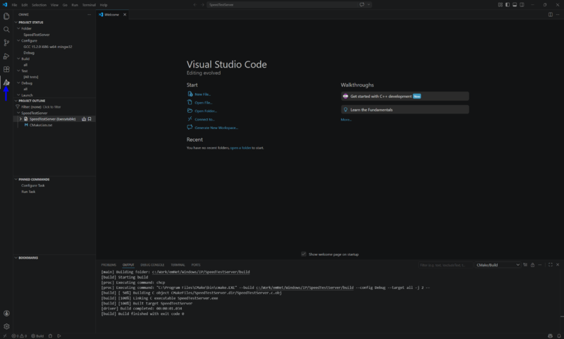 File:emNet VSCode CMake Sidepanel.png