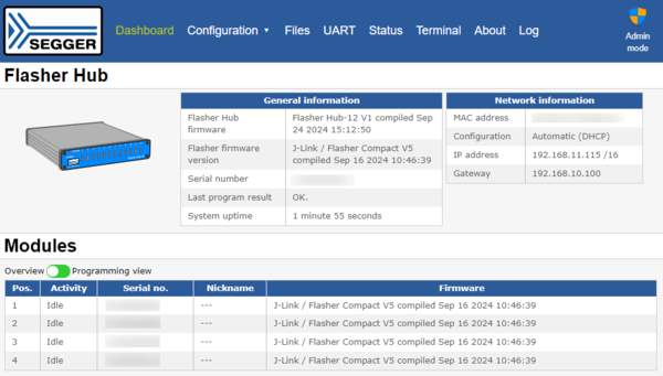 Flasher Hub - Web server - SEGGER Knowledge Base