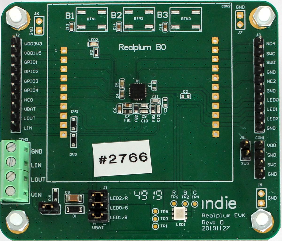 Indie Semiconductor Realplum-EVK - SEGGER Knowledge Base
