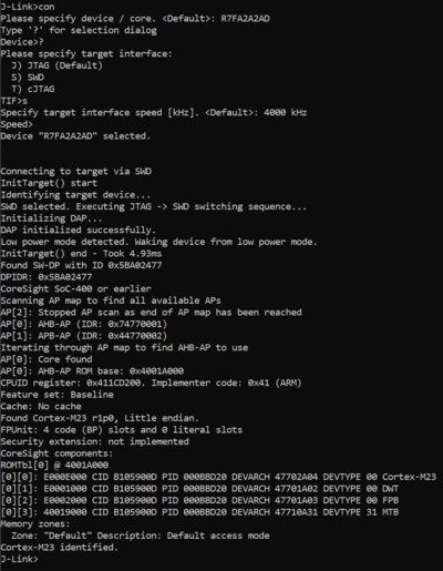 Renesas R7FA2A2AD3CFP EK-RA2A2 connect.png