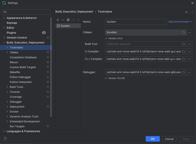 CLion ToolchainConfig.png