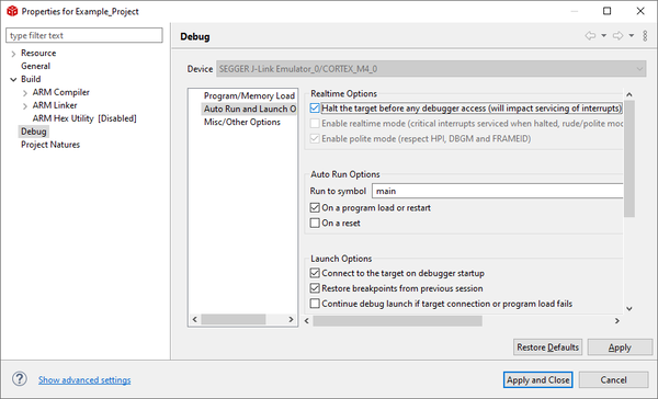 TI Code Composer Studio - SEGGER Knowledge Base