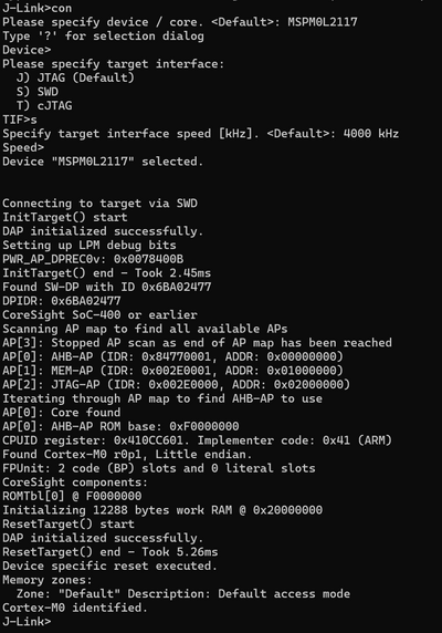 TI LP-MSPM0l2117-MSPM0l2117 connect.png