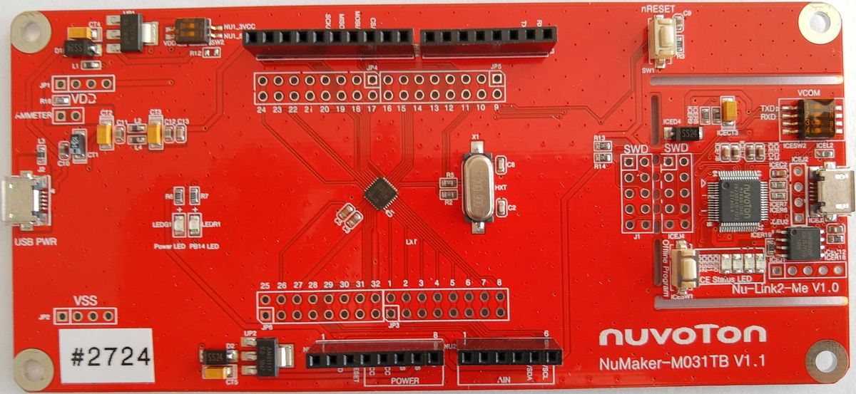 Nuvoton NuMaker-M031TB - SEGGER Knowledge Base