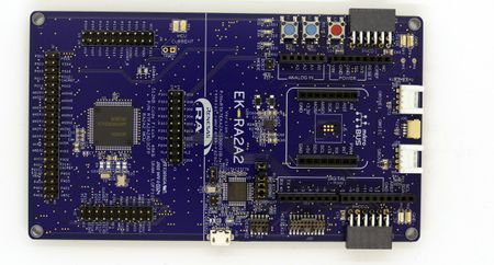Renesas R7FA2A2AD3CFP EK-RA2A2 board.jpg