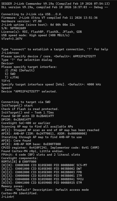 Geehy APM32F427Z TinyBoard connect.PNG