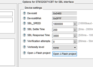 Open J-Flash project
