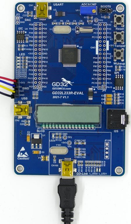 GigaDevice GD32L233R-EVAL connected.jpg