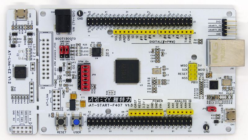 File:Artery AT-START-F407 AT32F407VGT7 board.jpg