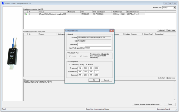 Setting up IP network interface - SEGGER Knowledge Base