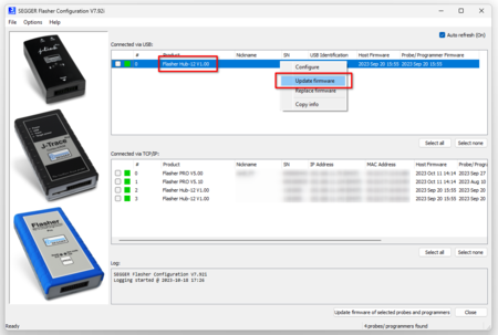 Flasher Hub - Getting started - SEGGER Knowledge Base