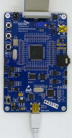 GD32E502V-EVAL connected